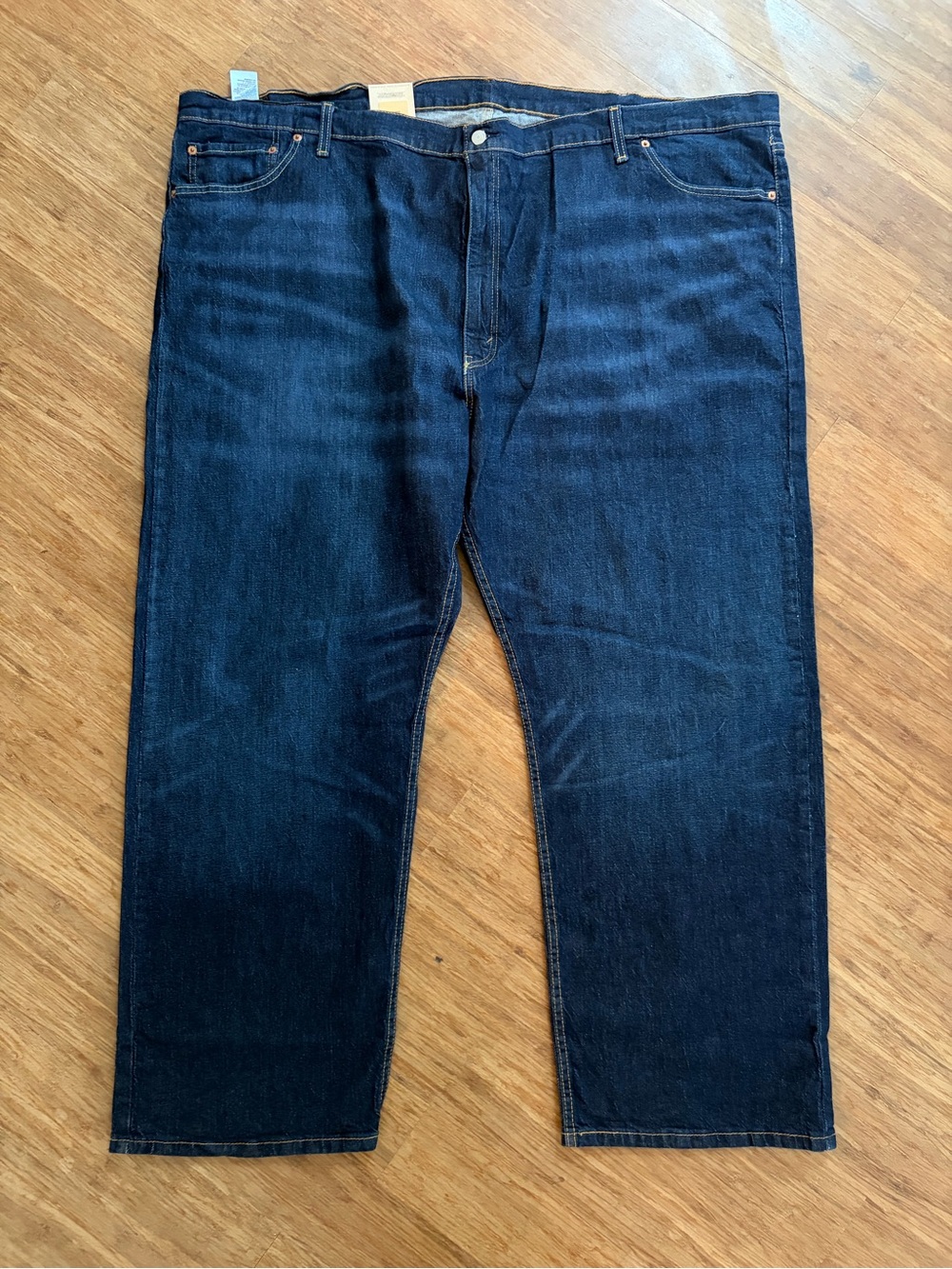 NWT Levis 505 Big & Tall blue denim jeans. 56x30